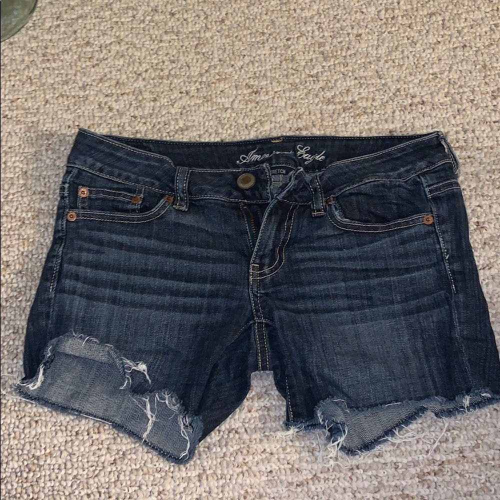 America Eagle stretch jean shorts size 2